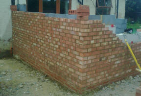 Extension bricklaying in Heathfield, Sussex